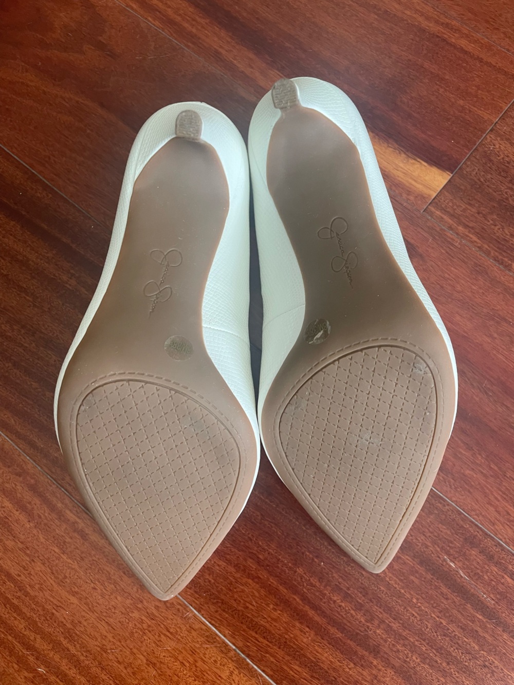OFFERS OPEN! Size 8 heels white Jessica Simpson White Pointed Toe High Heels - Picture 6 of 11